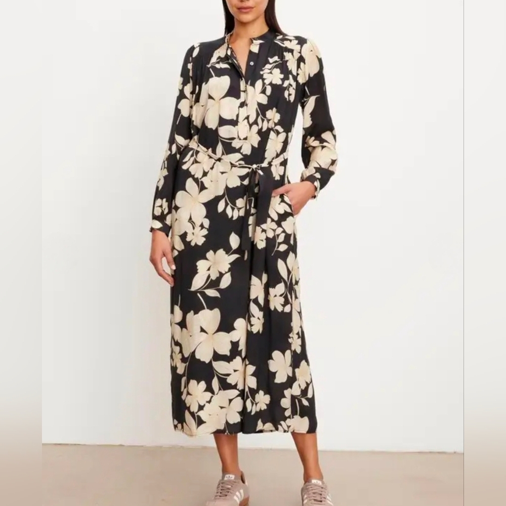 Velvet by Graham & Spencer Womens Josepha Floral Maxi Dress Size Small New $290